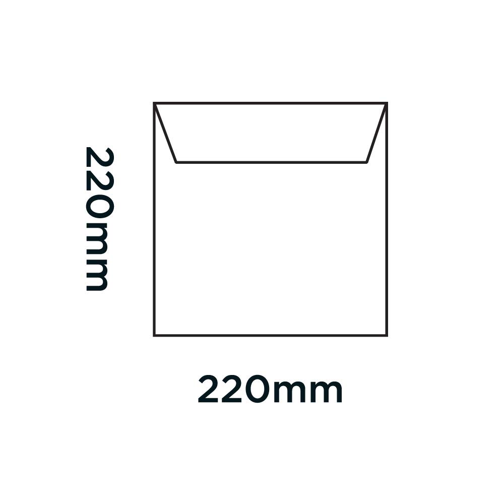 Blake Creative Colour 220 x 220 mm 120 gsm Square Peel & Seal Envelopes (515) Translucent White - Pack of 250 - Image 2