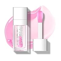 Vista 10 de KYDA Aceite de brillo labial hidratante, brillo labial de aceite hidratante transparente voluminizador, aceite labial teñido para el cuidado