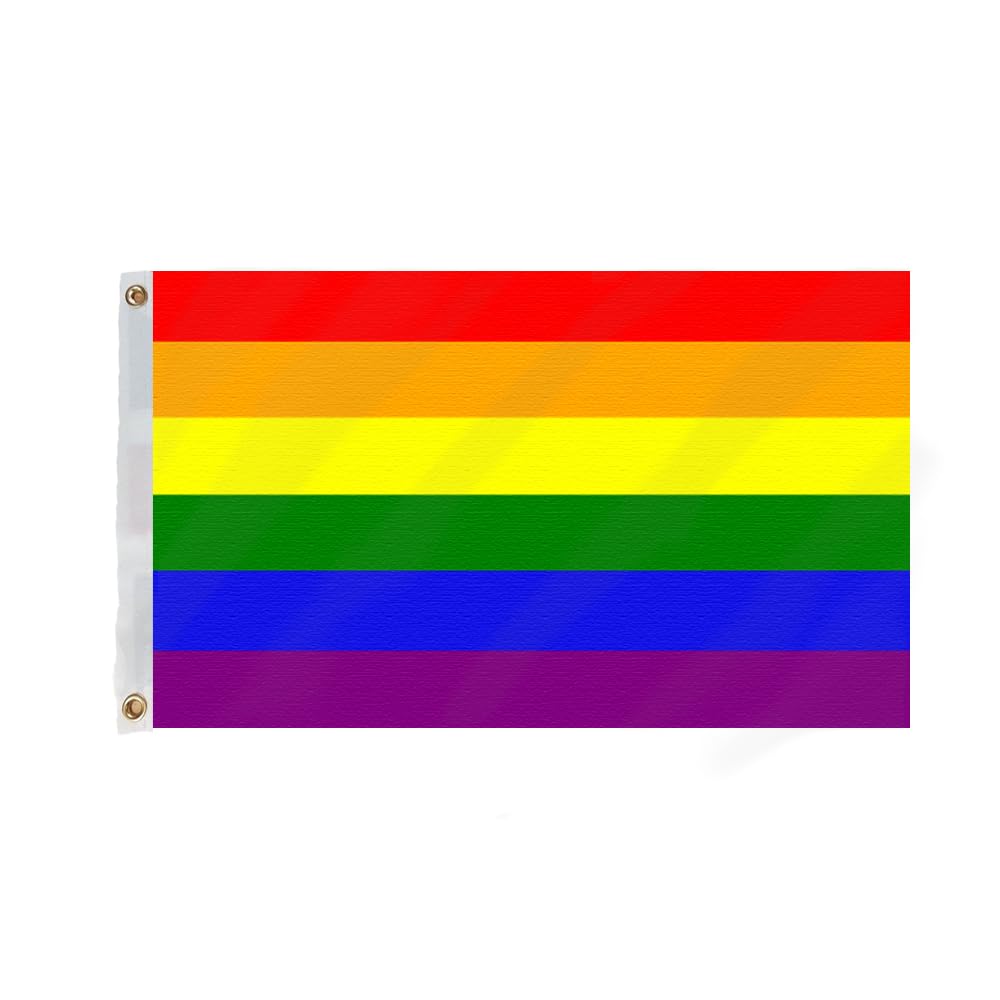 Flagmax Pride Rainbow, 5ft x 3ft Durable Flag With Eyelets for Indoor and Outdoor Use