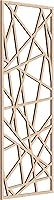 Vista 110 de 9 3/8"W x 24 3/8"H x 1/4"T Conway Decorativos Paneles de pared de madera calado, aliso