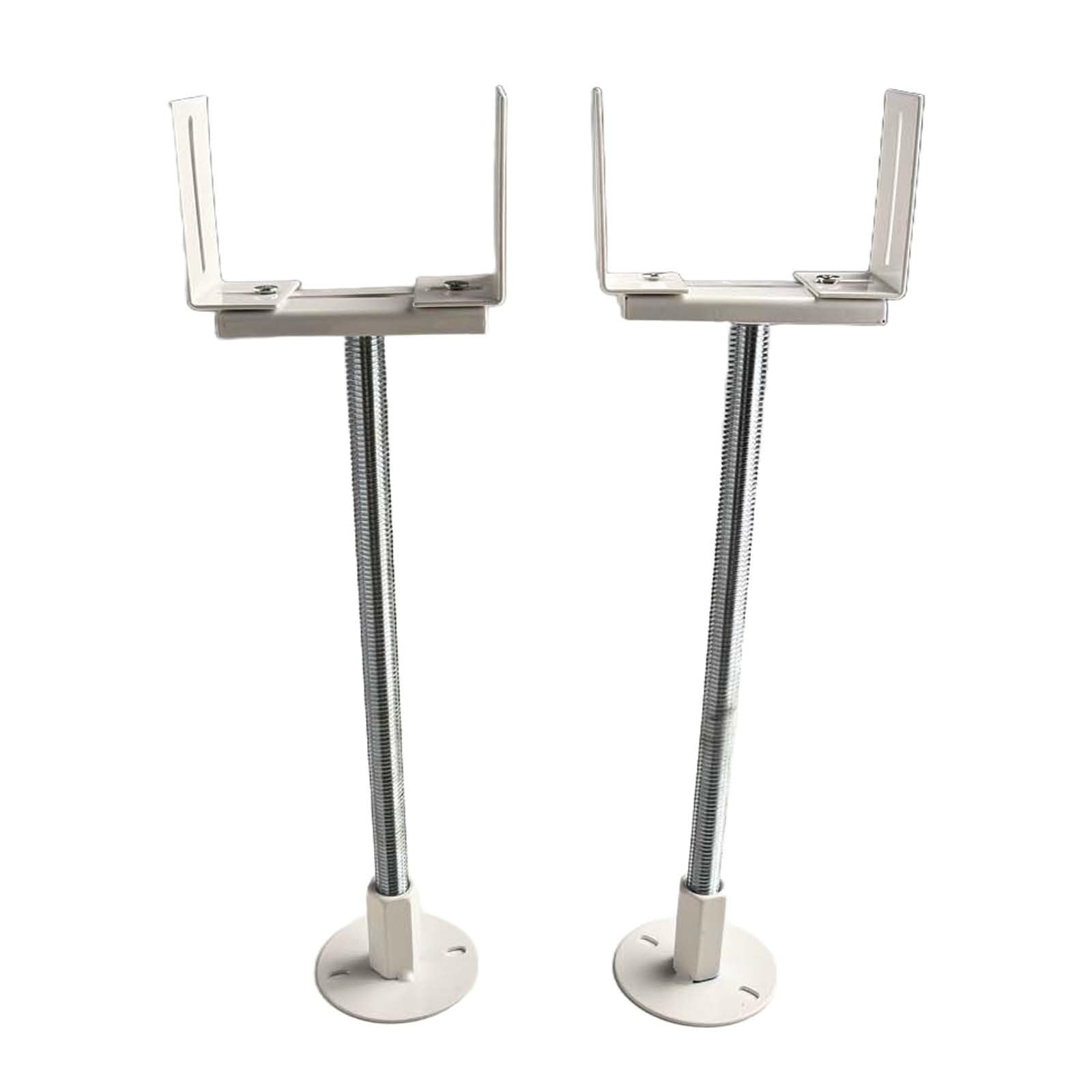 Bket de suelo de radiador vintage con altura ajustable (36-41 cm), para soporte de montaje de radiador de hierro y acero, acabado blanco compatible con varios radiadores centrales Hting