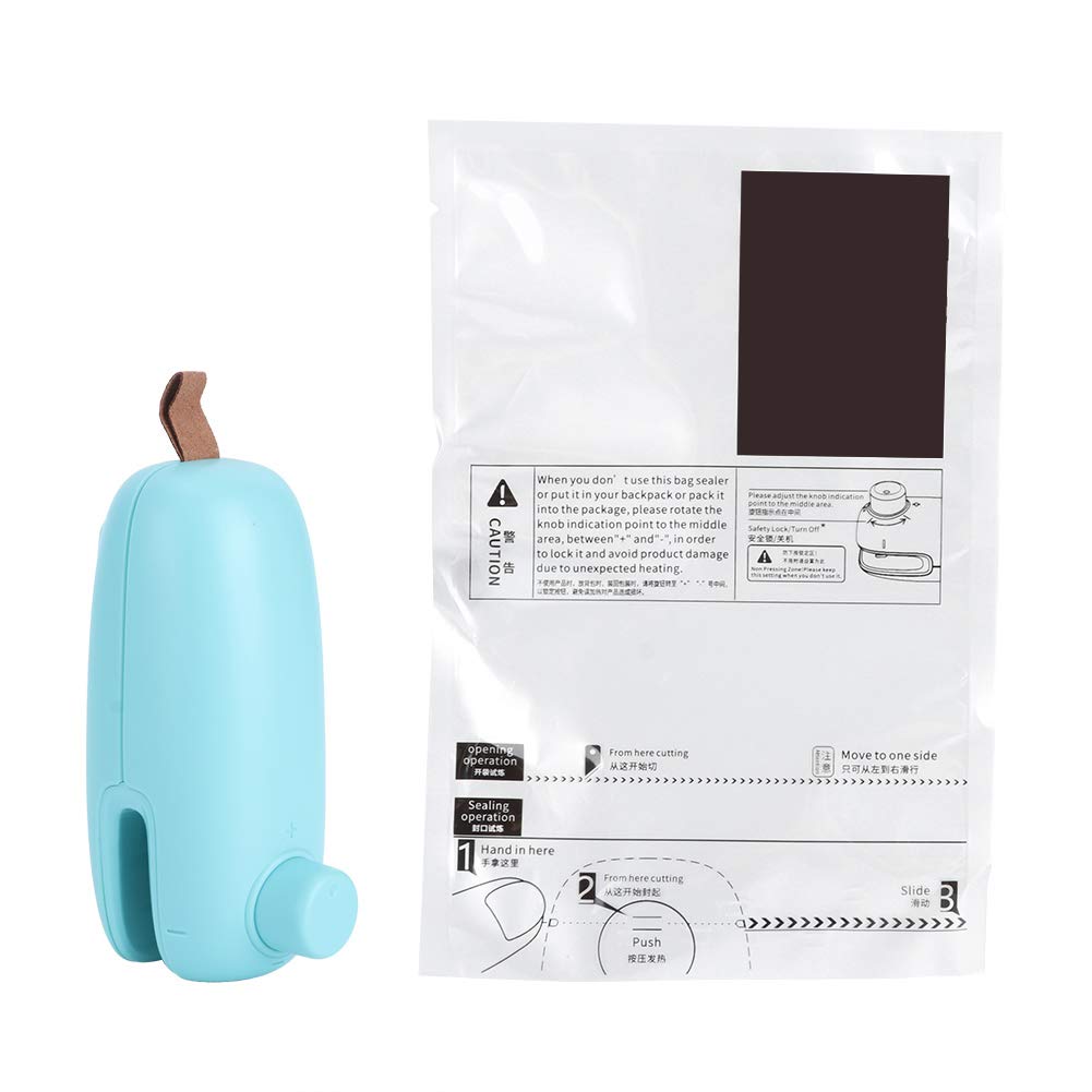 XHTLLO Bag Seatsler, Portable Mini Snack Bag Heat Seatsler, Green Food Storage Seatsling Machine for Kitchen Accessories