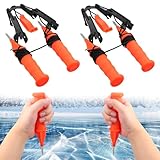 Gisafai 4 Pcs Retractable Ice Safety Picks Kits for ICES Fishing Skating Emergency Gear Accessories Portable...