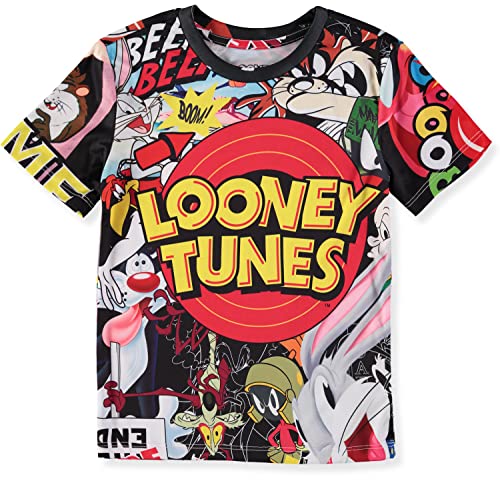 Looney Tunes Boys 4-20 Short Sleeve Classic All Over Print Graphic T-Shirt