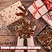 Dingion 100 Pcs Velvet Christmas Gift Bows for Gift Wrapping Elastic Bows Holiday Pre Tied Bows 24'' Stretch Loops with Ribbon Stretch Cord for Flat Gift Boxes Xmas Baby Showers Weddings Party Favors