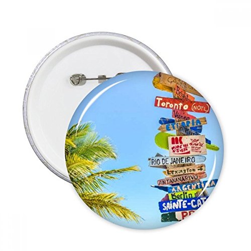 Pins nuages blancs ciel rond le cadeau idéal en lot de 5 pour passionnés de mode