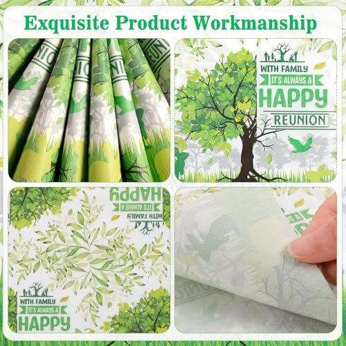 Servilletas de papel a granel HOWAF color verde resistente para decoración del hogar 4