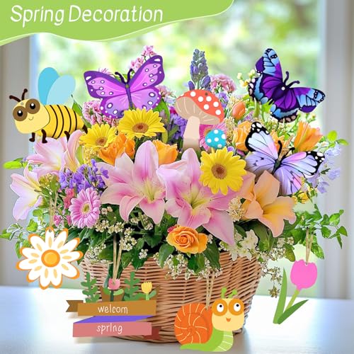 Catephe Unfinished Wood Crafts, 36 Pcs Wooden Crafts to Paint, 12 Styles Blank Wooden Spring Ornaments to Paint, Butterfly Dragonfly Snail Flower Shape for DIY Crafts Home Decoration Craft Project - Thumbnail 3