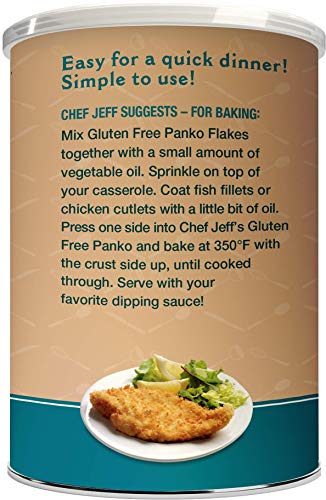 Cheffjeff Nathan Creations, Gourmet Panko Plain Gluten Free, 15 Ounce (2 Pack) #TOP2