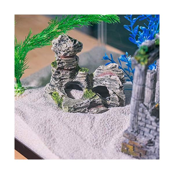 Aquatic Planet Roman Square Pillars Aquarium Fish Tank Ornament Decoration - Image 4