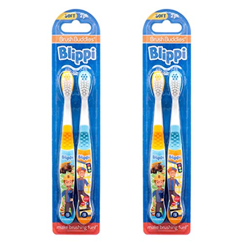 Brush Buddies Travel Toothbrush Toothpaste Kit For Children, Boy, Girls - 2Pack (Blippi - Pack Of 2) #TOP10