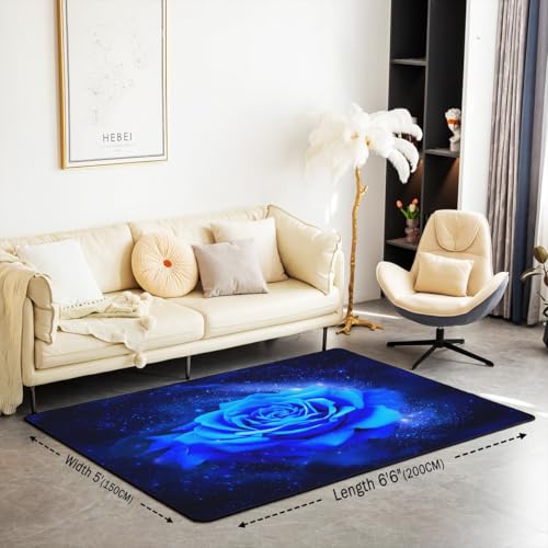 Tapete decorativo floral jejeloiu 100x150 cm miniatura 2