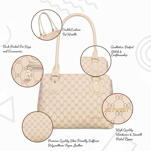 Image of Keywest Women's Penguin Satchel Tote Handbag for Women | Ladies Purse | Stylish Shoulder Bag | Gift For Woman