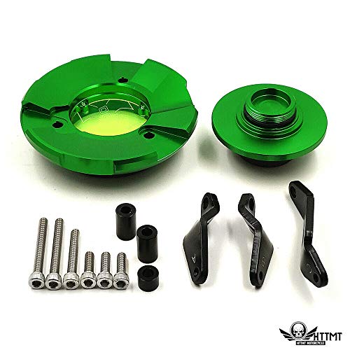 Motor Parts Accessories Lighting&Electrical Body&Frame Tools&Garage   CNC Engine Cover Guard Case Left Right Kit for Kawasaki Ninja 400 2018 2019 Gree by Billion_Store - Thumbnail 4