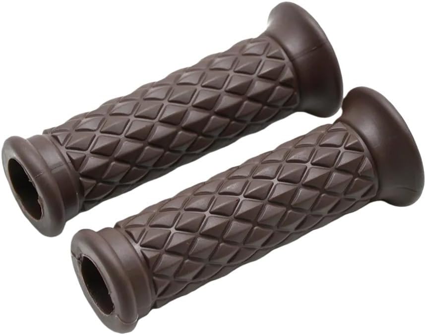 Non-Slip Handlebar Grip Covers 1 Pair Inch 25mm Motorcycle Rubber Handlebar Hand Grips Fit for Universal 7/8" & Standard