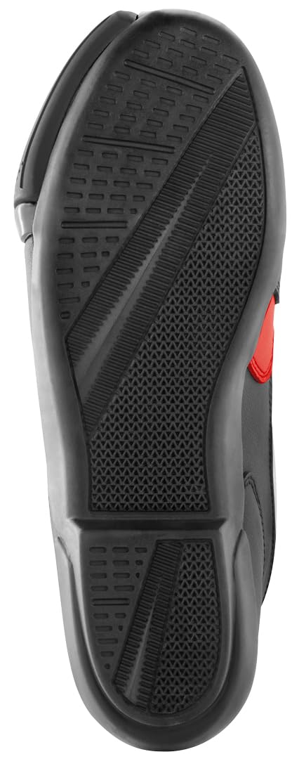 Bogotto Lap Motorradschuhe, weiß/schwarz/rot, 45 | Leder