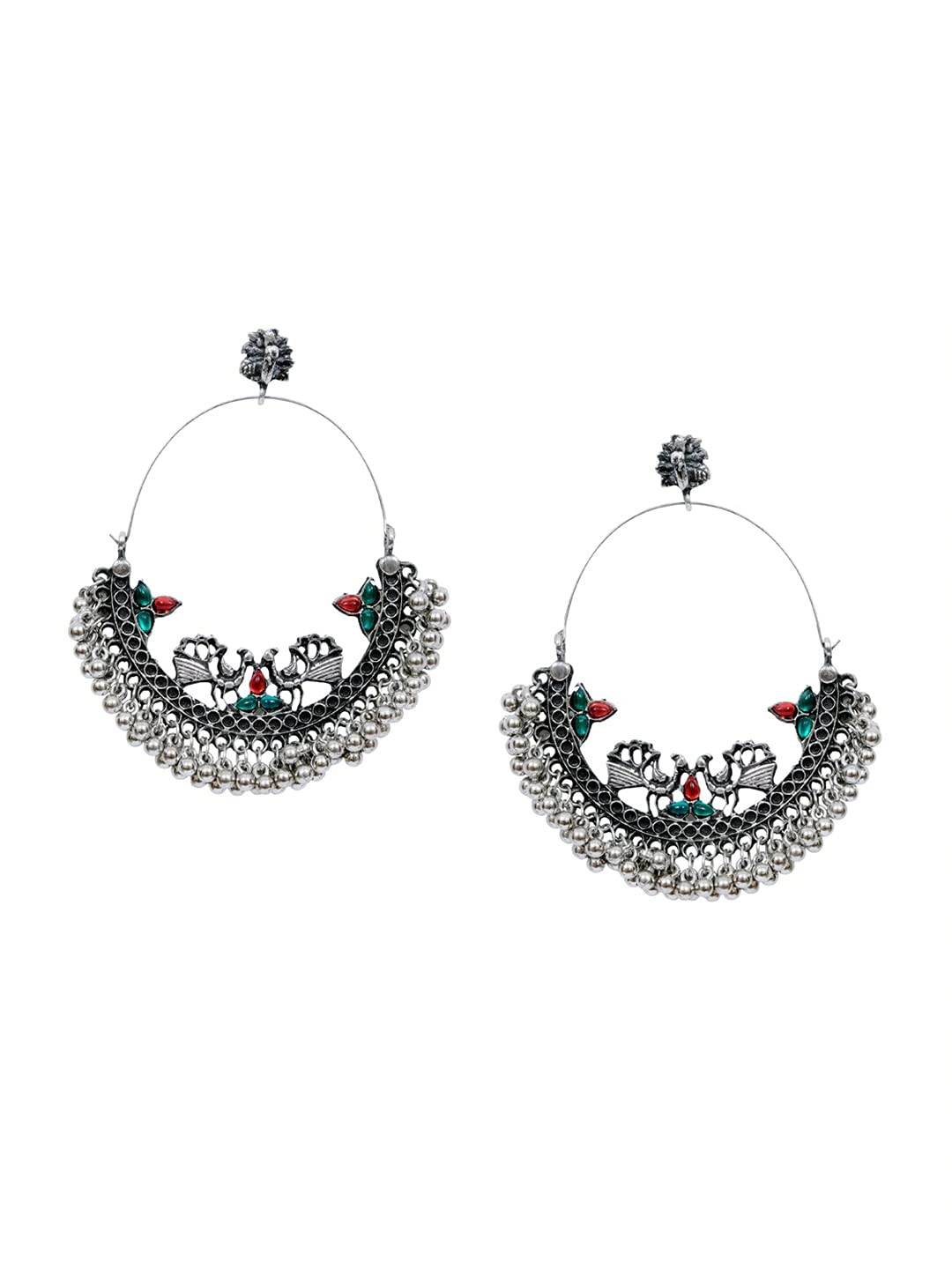 See full amazon price history chart for The Advitya Green & Red German Silver Oxidised Studded Chandbalis with Silver Plating for women and Girls (Green & Red) The Advitya Green & Red German Silver Oxidised Studded Chandbalis with Silver Plating for women and Girls (Green & Red) (B09DL48LSJ) Amazon Price History, Amazon Price Tracker