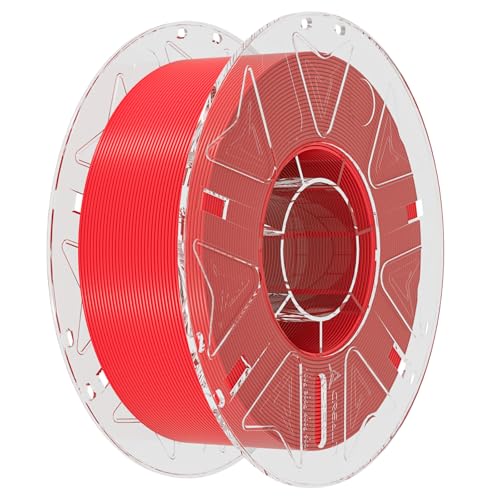 Image of Creality PLA Filament 1.75mm for K2 Plus Combo, RFID 3D Printer Filament PLA for High Speed 30-600mm /s, 1kg(2.2lbs) /Spool Hyper PLA Filament Support CFS, Fits for Most 3D Printers (Red)