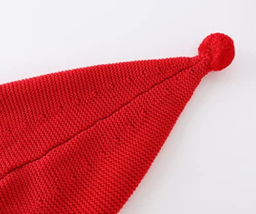 Llmoway Toddler Beanies Girls Infant Boy Knit Hat Kids Christmas Hats Baby Slouchy Cotton Cap Red #TOP4