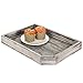 MyGift Rustic Torched Wood Serving Tray, Office Desktop Mail Holder and Document Storage Tray