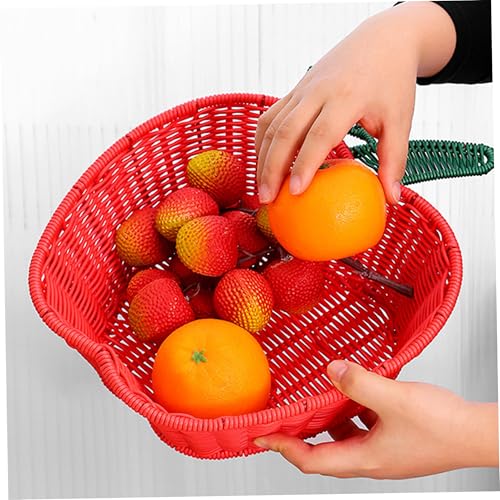 Organiseur petits objets en rotin fait main forme pomme
