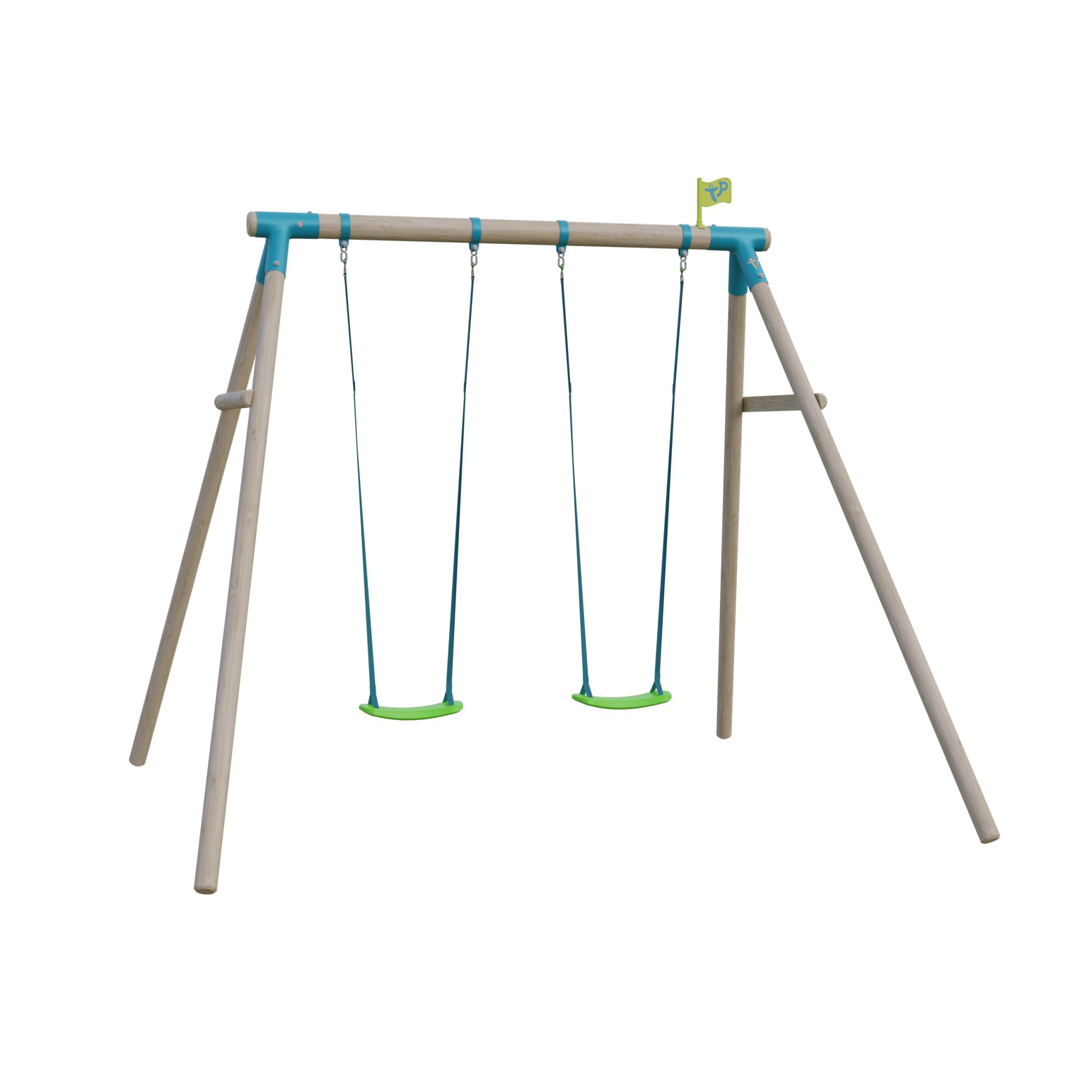 TP Toys Sherwood Double Wooden Swing Set with 2 Seats