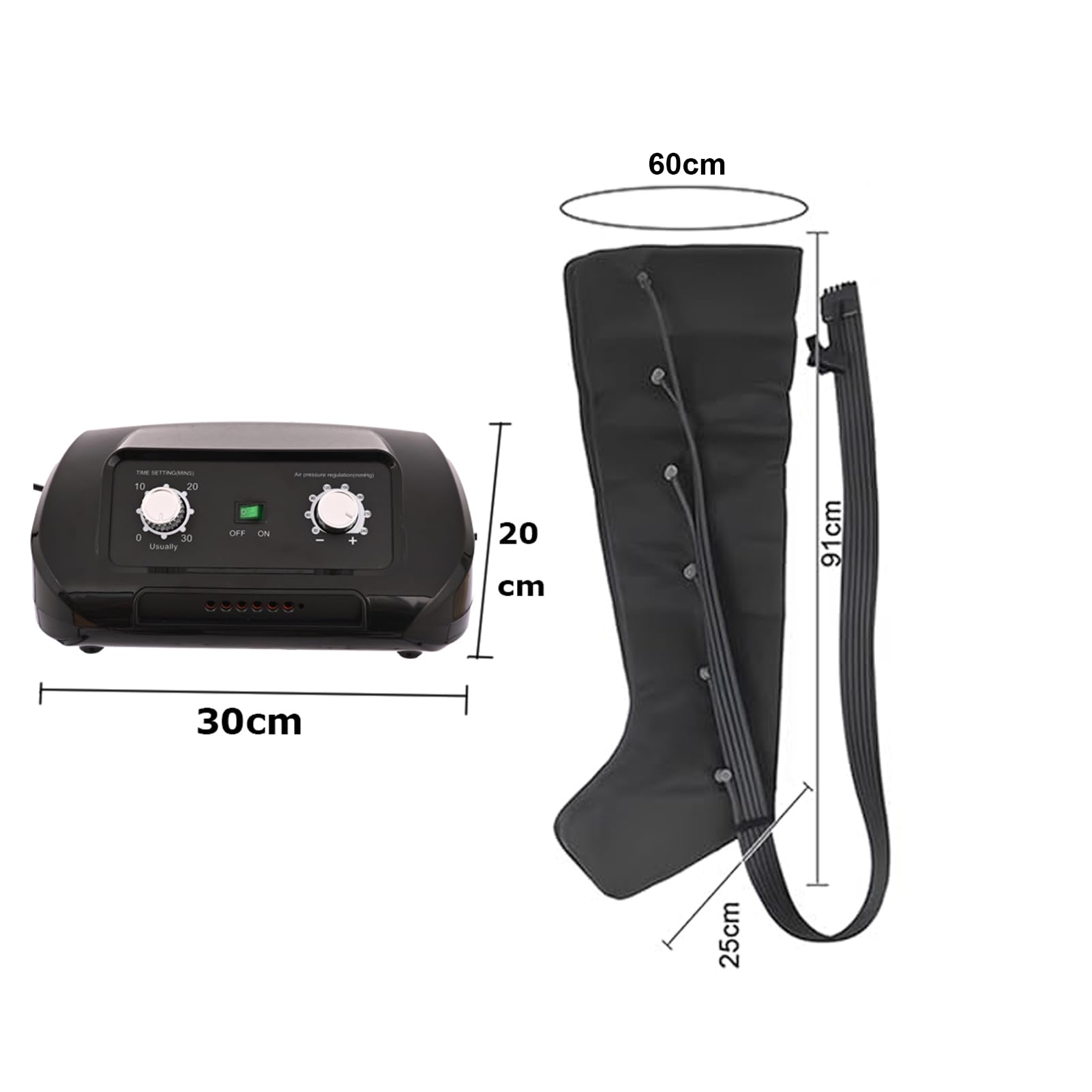Pressoterapia Linfodrenaggio Massaggiatore Gambe Pressoterapia Professionale Per Casa 6 Camere Massaggio Linfodrenante, Circolazione Sanguigna, Allevia Dolori Muscolari, Pressione Regolabili