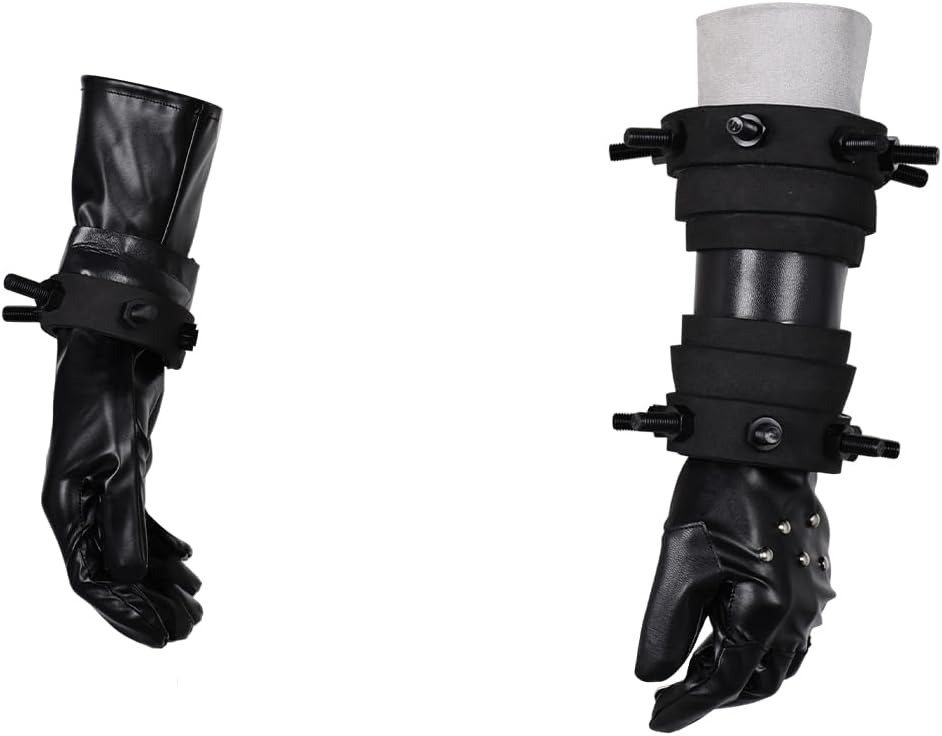 FF7 Cloud Strife Cosplay Gloves Cloud Strife Costume Accessories Adult Men Halloween Party Cosplay Cloud Gloves