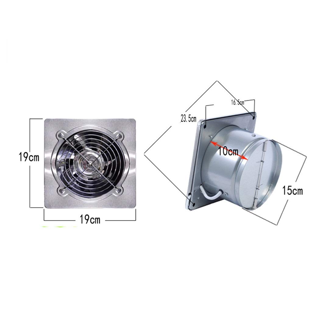 Aspiratore da Bagno, Aspiratore da Cucina Circolare da 6/8 Pollici, Ventilatore da Parete per Finestra per Bagno/Cucina/Soggiorno ad Alta velocità (Dimensioni : 6 Inches) (6 Inches)