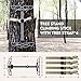 RiteAim Climbing Sticks, Lightweight Aluminum Hunting Climbing Steps, Non-Slip Tree Climbing Sticks for Hunting, Collapsible Climbing Ladder for Hunting Tree Stands with Climbing Straps