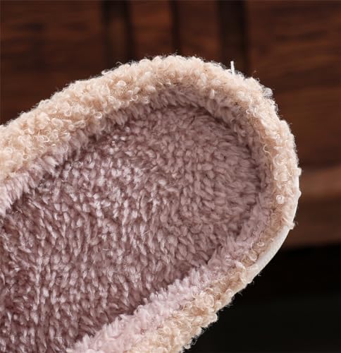 Highland Cow Stuffed Animal Slippers, Women Men Retro Fuzzy Face Slippers Retro Soft Fluffy, Warm House Shoes Indoor3