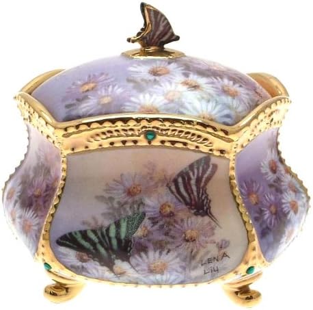 c2001 Lena Lius Enchanted Wings Promise of Tomorrow Butterfly Musical Box CP1947