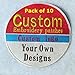 Amazon.com: Cilora Custom Embroidery Patch Logo Design Badge for Jacket ...