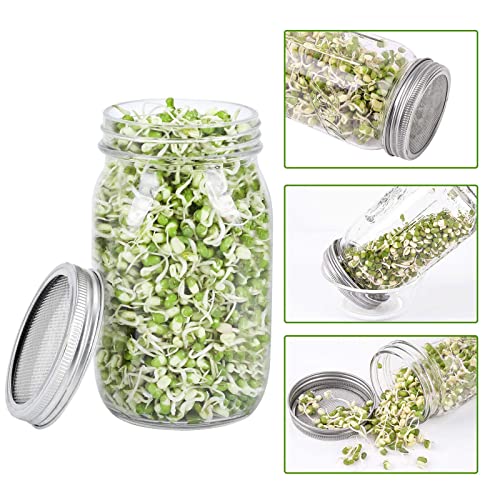 2 peças tampas de germinação germinador de sementes germinador de aço inoxidável tampas de germinado
