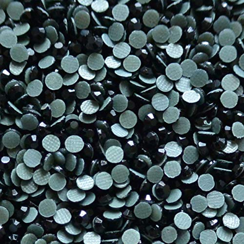 Sparkle Nation 4mm (16ss) Hot Fix Korean Rhinestones 20 Gross Approx 2880 Stones by Weight (Black Jet)