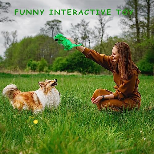 Lwbmg Squeaky Dog Toys Stuffed Dog Toys Cute Dinosaur Plush Dog Toy With Crinkle Paper Durable Dog Chew Toys For Small Medium And Large Dogs #TOP4