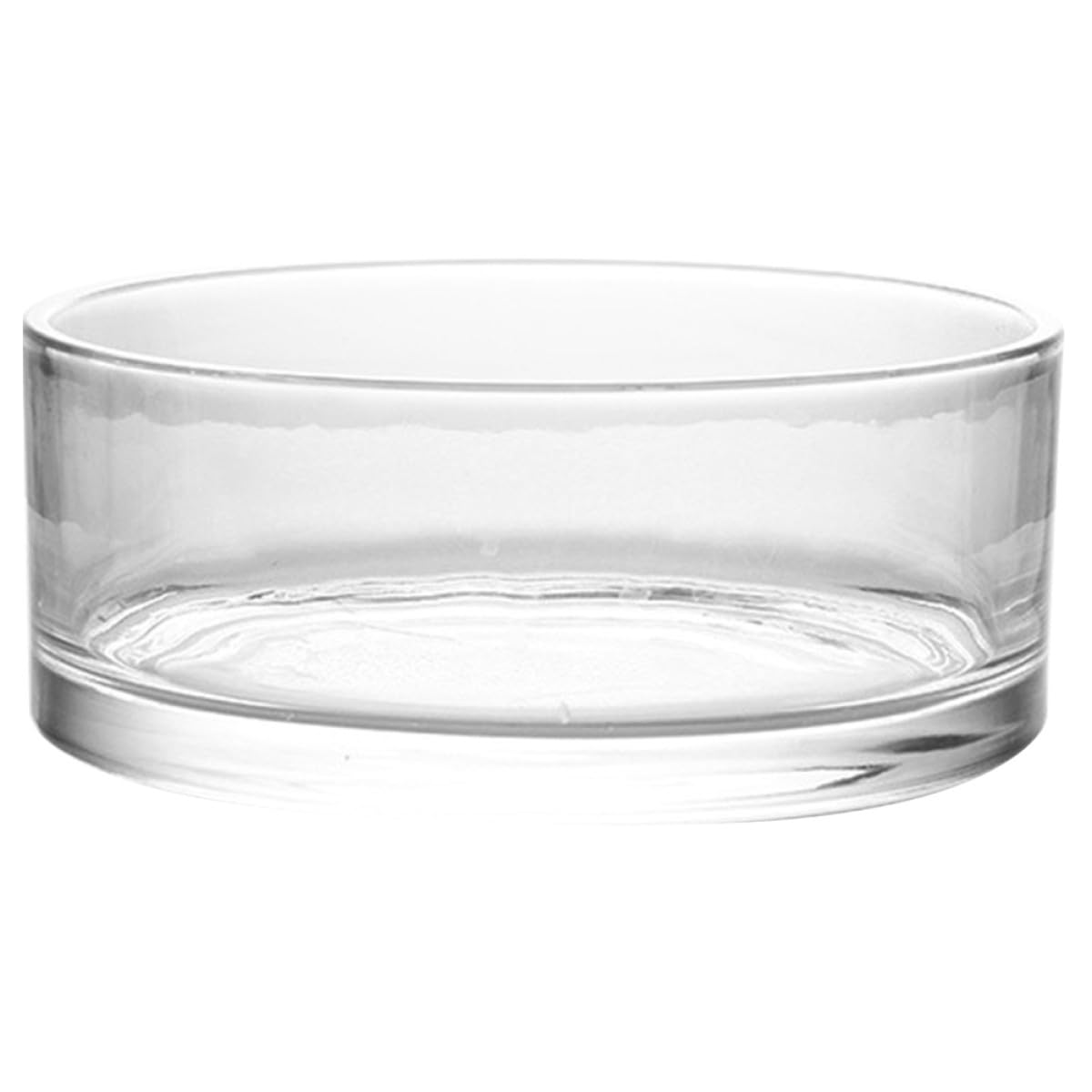VALICLUD Jarrón Transparente Redondo para Terrario y Acuario, Alta, Resistente, Adecuado como Adorno de Escritorio y Regalo