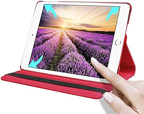 Aksesuarcim Samsung Galaxy Tab S6 SM-T860 T865 ile Uyumlu Kılıfı Suni Deri 2 Farklı Stand Olabilen Darbe Korumalı 360 Dönebilen Tablet Kılıfı Lacivert