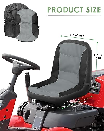 image for PACETAP Riding Lawn Mower Seat Cover with Waterproof Cover, Durable Po