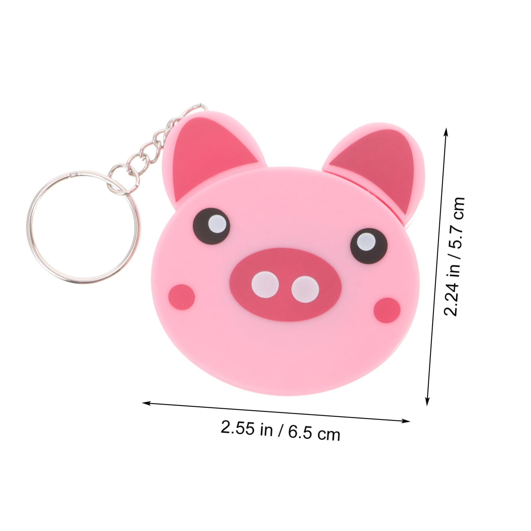 DOITOOL 5 Juegos Mini Cinta Métrica De Animales Titular De La Insignia Dibujos Animados Juguetes Hola Medidor Colgante De Cinta Métrica De Metal Retráctil Abs 4 Uds * 5