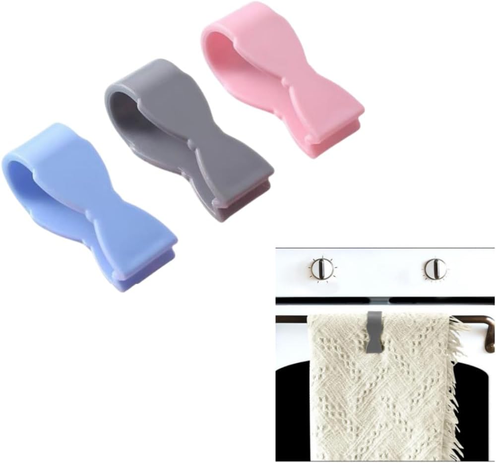 Kitchen Towel Clips for Oven Handle, Kitchen Towel Holder
