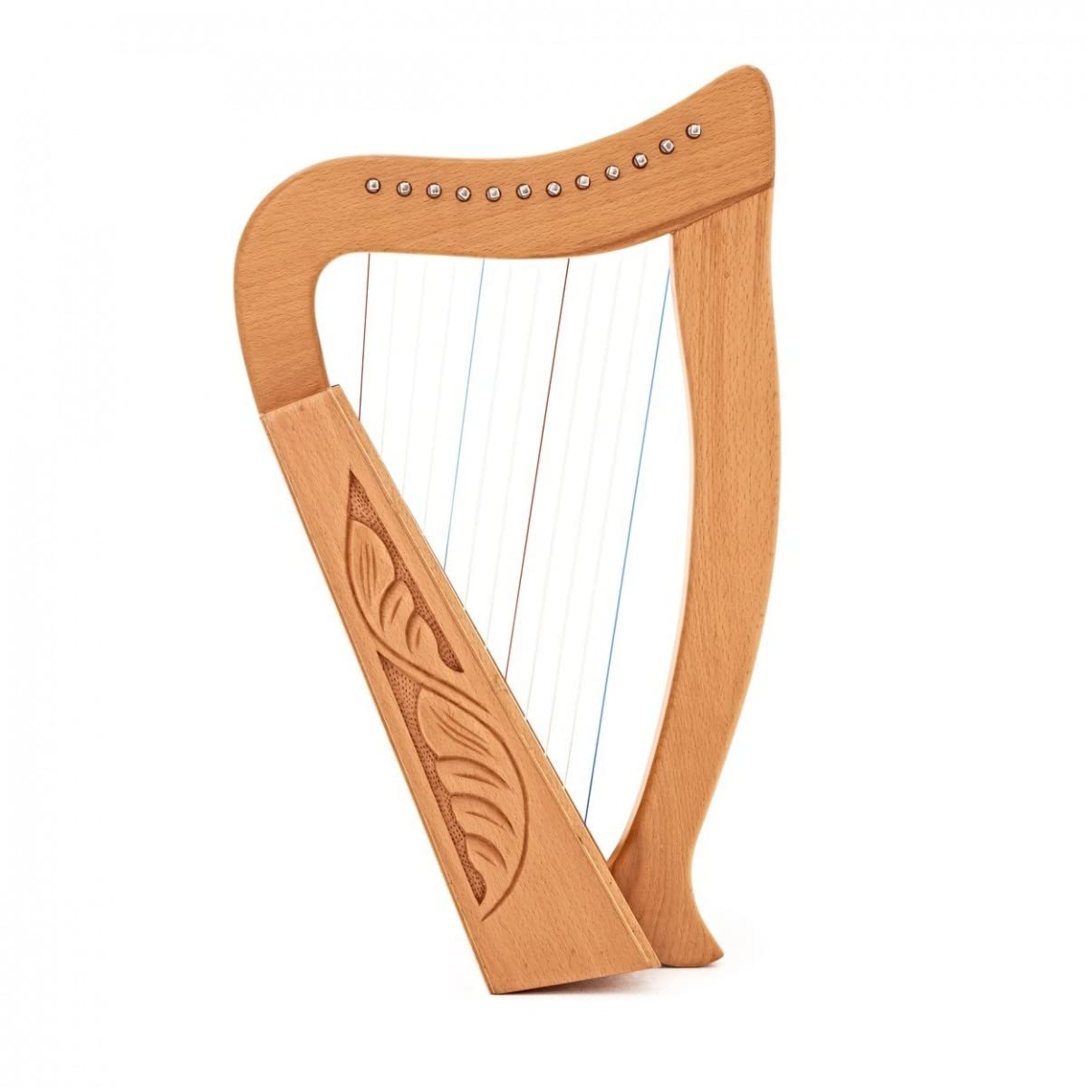 Gear4music Instrumento de arpa para principiantes de 12 cuerdas con estuche