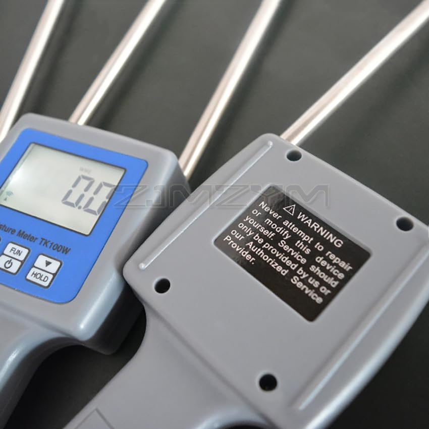 TK100W Higrómetro profesional for aserrín de madera, polvo, pacas de heno, turba, medidor de humedad, analizador de humedad digital LCD Para análisis de humedad de granos