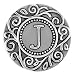 Ginger Snaps FILIGREE INITIAL J SNAP SN33-36 Interchangeable Jewelry Snap Accessory