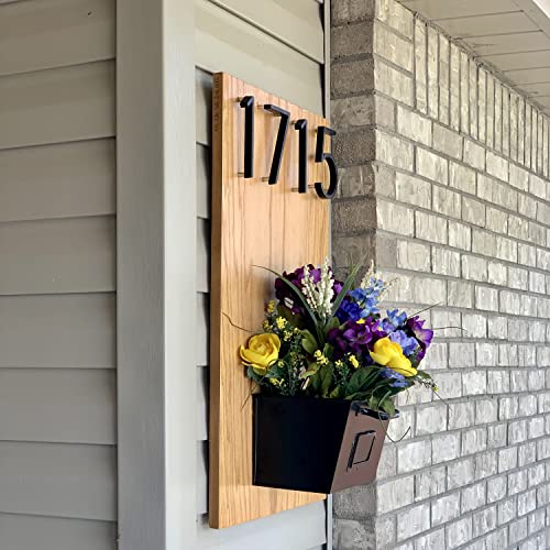 Jjgoo 5" Floating House Numbers For Outside, Stainless Steel Black Address Numbers, Modern Metal Anti-Rust House Number Decorative Address Signs Decor For Garden Door Mailbox 911 Visibility Signage（5） #TOP3