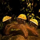 Solar Garden Turtle Statues Light, Outdoor Solar Turtles Decor with 3 Warm LED Lights, Waterproof Fi
