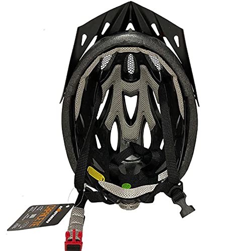 Capacete Elleven Adult com Sinalizador -pretovermelho-52-58cm