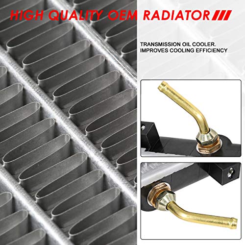 Image of Auto Dynasty Radiator Compatible with 00-05 Dodge Stratus Chrysler Sebring Mitsubishi Eclipse L4 AT, DPI 2405 Factory Style 1-Row Cooling Radiator, Aluminum Core