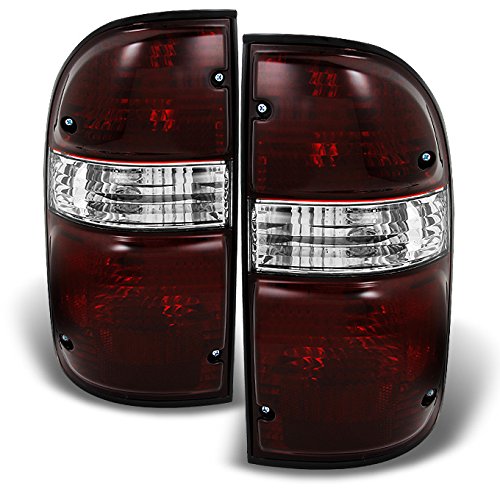 AKKON - For Toyota Tacoma Pickup Dark Red Tail Lights Brake Lamps Driver Left + Passenger Right Replacement Pair