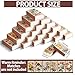 60PCS Blank Matches Containers 2.24 x 1.42 x 0.59 inches Vintage Flower Match Storage Boxes DIY Match Holder with Double-Sided Striker for Wedding Bridal Shower Baby Party Favor Empty(No Matches)